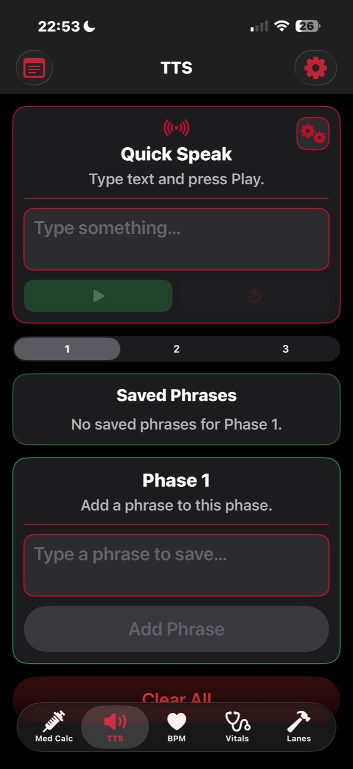 PulseForm instructor tools screen